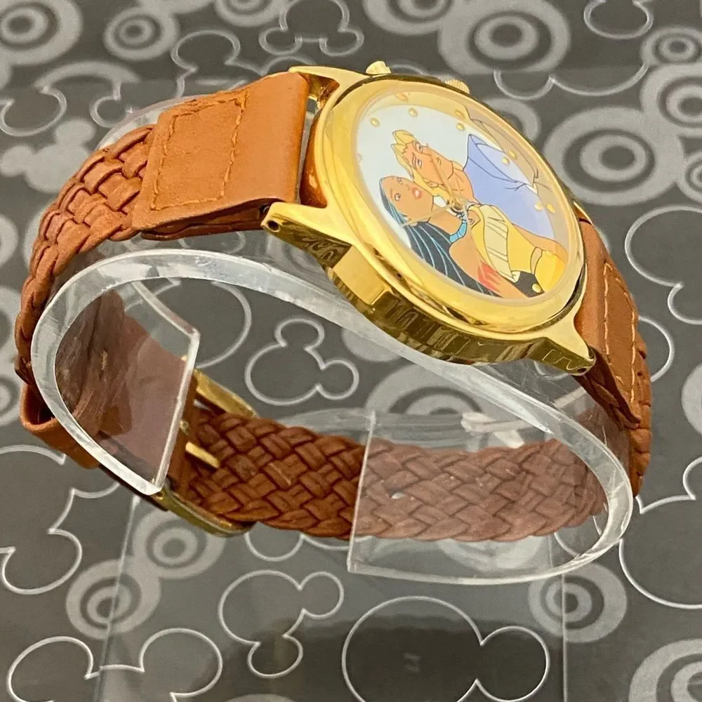 Vintage Disney Pocahontas Musical Swiss Quartz Watch Plays “Colors of the Wind” - Picture 5 of 16